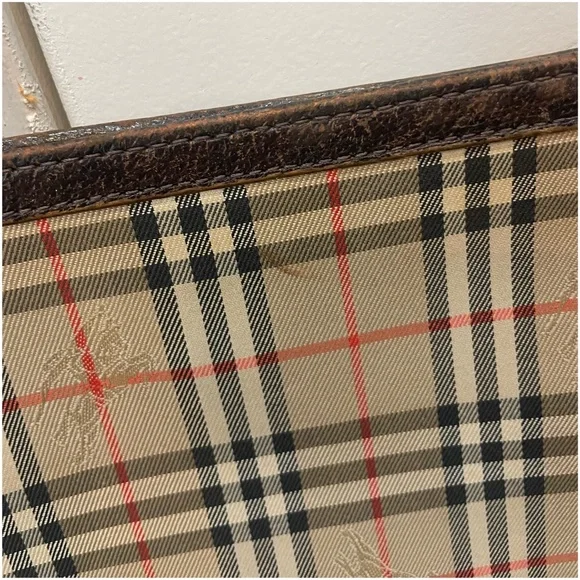 Burberry VIntage Nova Check Clutch Crossbody Shoulder Bag - Picture 11 of 12